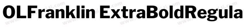 OLFranklin ExtraBoldRegular字体转换